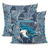Cronulla-Sutherland Sharks Grand Final Custom Pillow Covers - Custom Sharks Painting Pillow Covers