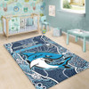 Cronulla-Sutherland Sharks Grand Final Custom Area Rug - Custom Sharks Painting Area Rug