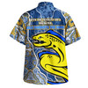 Parramatta Eels Grand Final Custom Hawaiian Shirt - Custom Parramatta Eels With Contemporary Style Of Aboriginal Painting Hawaiian Shirt