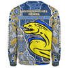 Parramatta Eels Grand Final Custom Sweatshirt - Custom Parramatta Eels With Contemporary Style Of Aboriginal Painting Sweatshirt