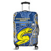 Parramatta Eels Grand Final Custom Luggage Cover - Custom Parramatta Eels With Contemporary Style Of Aboriginal Painting Luggage Cover