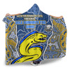 Parramatta Eels Grand Final Custom Hooded Blanket - Custom Parramatta Eels With Contemporary Style Of Aboriginal Painting Hooded Blanket