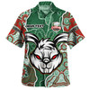 South Sydney Rabbitohs Grand Final Custom Hawaiian Shirt - Custom Rabbitohs With Contemporary Style Of Aboriginal Painting Hawaiian Shirt