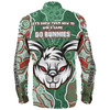 South Sydney Rabbitohs Grand Final Custom Long Sleeve Shirts - Custom Rabbitohs With Contemporary Style Of Aboriginal Painting Long Sleeve Shirts