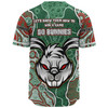 South Sydney Rabbitohs Grand Final Custom Baseball Shirt - Custom Rabbitohs With Contemporary Style Of Aboriginal Painting Baseball Shirt