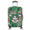 South Sydney Rabbitohs Grand Final Custom Luggage Cover - Custom Rabbitohs With Contemporary Style Of Aboriginal Painting Luggage Cover