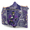 Melbourne Storm Grand Final Custom Hooded Blanket - Custom Melbourne Storm With Contemporary Style Of Aboriginal Painting Hooded Blanket