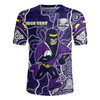 Melbourne Storm Grand Final Custom Rugby Jersey - Custom Melbourne Storm With Contemporary Style Of Aboriginal Painting Rugby Jersey