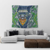 Canberra Raiders Grand Final Custom Tapestry - Custom Raiders Contemporary Style Of Aboriginal Painting Tapestry