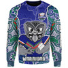 New Zealand Warriors Grand Final Custom Sweatshirt - Custom New Zealand Warriors With Contemporary Style Of Aboriginal Painting  Sweatshirt