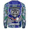 New Zealand Warriors Grand Final Custom Sweatshirt - Custom New Zealand Warriors With Contemporary Style Of Aboriginal Painting  Sweatshirt