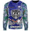 New Zealand Warriors Grand Final Custom Sweatshirt - Custom New Zealand Warriors With Contemporary Style Of Aboriginal Painting  Sweatshirt