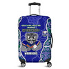 New Zealand Warriors Grand Final Custom Luggage Cover - Custom New Zealand Warriors With Contemporary Style Of Aboriginal Painting  Luggage Cover