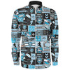 Cronulla-Sutherland Sharks Long Sleeve Shirt - Team Of Us Die Hard Fan Supporters Comic Style