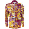 Brisbane Broncos Long Sleeve Shirt - Team Of Us Die Hard Fan Supporters Comic Style