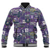 Melbourne Storm Baseball Jacket - Team Of Us Die Hard Fan Supporters Comic Style