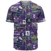 Melbourne Storm Baseball Shirt - Team Of Us Die Hard Fan Supporters Comic Style