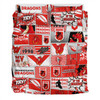 St. George Illawarra Dragons Bedding Set - Team Of Us Die Hard Fan Supporters Comic Style