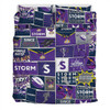 Melbourne Storm Bedding Set - Team Of Us Die Hard Fan Supporters Comic Style