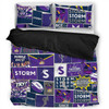 Melbourne Storm Bedding Set - Team Of Us Die Hard Fan Supporters Comic Style