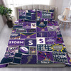 Melbourne Storm Bedding Set - Team Of Us Die Hard Fan Supporters Comic Style
