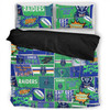 Canberra Raiders Bedding Set - Team Of Us Die Hard Fan Supporters Comic Style