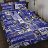 Canterbury-Bankstown Bulldogs Quilt Bed Set - Team Of Us Die Hard Fan Supporters Comic Style