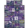 Melbourne Storm Quilt Bed Set - Team Of Us Die Hard Fan Supporters Comic Style