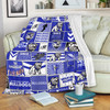 Canterbury-Bankstown Bulldogs Premium Blanket - Team Of Us Die Hard Fan Supporters Comic Style