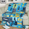 Gold Coast Titans Premium Blanket - Team Of Us Die Hard Fan Supporters Comic Style