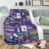 Melbourne Storm Premium Blanket - Team Of Us Die Hard Fan Supporters Comic Style