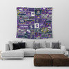 Melbourne Storm Tapestry - Team Of Us Die Hard Fan Supporters Comic Style