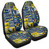 North Queensland Cowboys Car Seat Covers - Team Of Us Die Hard Fan Supporters Comic Style
