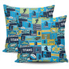 Gold Coast Titans Pillow Cover - Team Of Us Die Hard Fan Supporters Comic Style