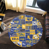 Parramatta Eels Round Rug - Team Of Us Die Hard Fan Supporters Comic Style