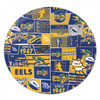 Parramatta Eels Round Rug - Team Of Us Die Hard Fan Supporters Comic Style