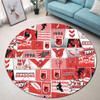 St. George Illawarra Dragons Round Rug - Team Of Us Die Hard Fan Supporters Comic Style