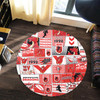 St. George Illawarra Dragons Round Rug - Team Of Us Die Hard Fan Supporters Comic Style