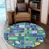 Canberra Raiders Round Rug - Team Of Us Die Hard Fan Supporters Comic Style