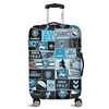 Cronulla-Sutherland Sharks Luggage Cover - Team Of Us Die Hard Fan Supporters Comic Style