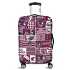 Manly Warringah Sea Eagles Luggage Cover - Team Of Us Die Hard Fan Supporters Comic Style