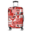 St. George Illawarra Dragons Luggage Cover - Team Of Us Die Hard Fan Supporters Comic Style