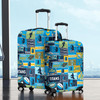 Gold Coast Titans Luggage Cover - Team Of Us Die Hard Fan Supporters Comic Style