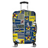 North Queensland Cowboys Luggage Cover - Team Of Us Die Hard Fan Supporters Comic Style