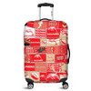 Redcliffe Dolphins Luggage Cover - Team Of Us Die Hard Fan Supporters Comic Style