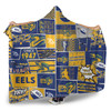 Parramatta Eels Hooded Blanket - Team Of Us Die Hard Fan Supporters Comic Style