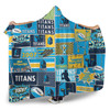 Gold Coast Titans Hooded Blanket - Team Of Us Die Hard Fan Supporters Comic Style