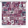 Manly Warringah Sea Eagles Shower Curtain - Team Of Us Die Hard Fan Supporters Comic Style