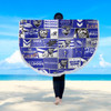 Canterbury-Bankstown Bulldogs Beach Blanket - Team Of Us Die Hard Fan Supporters Comic Style