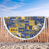 Parramatta Eels Beach Blanket - Team Of Us Die Hard Fan Supporters Comic Style